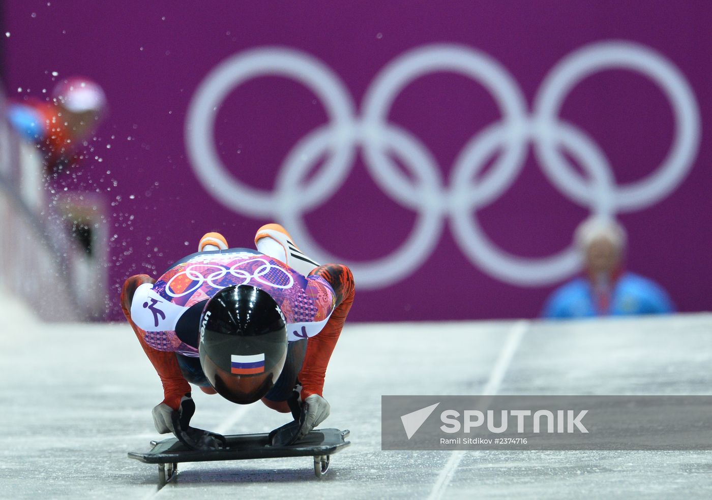 2014 Winter Olympics. Skeleton. Men. Day Two