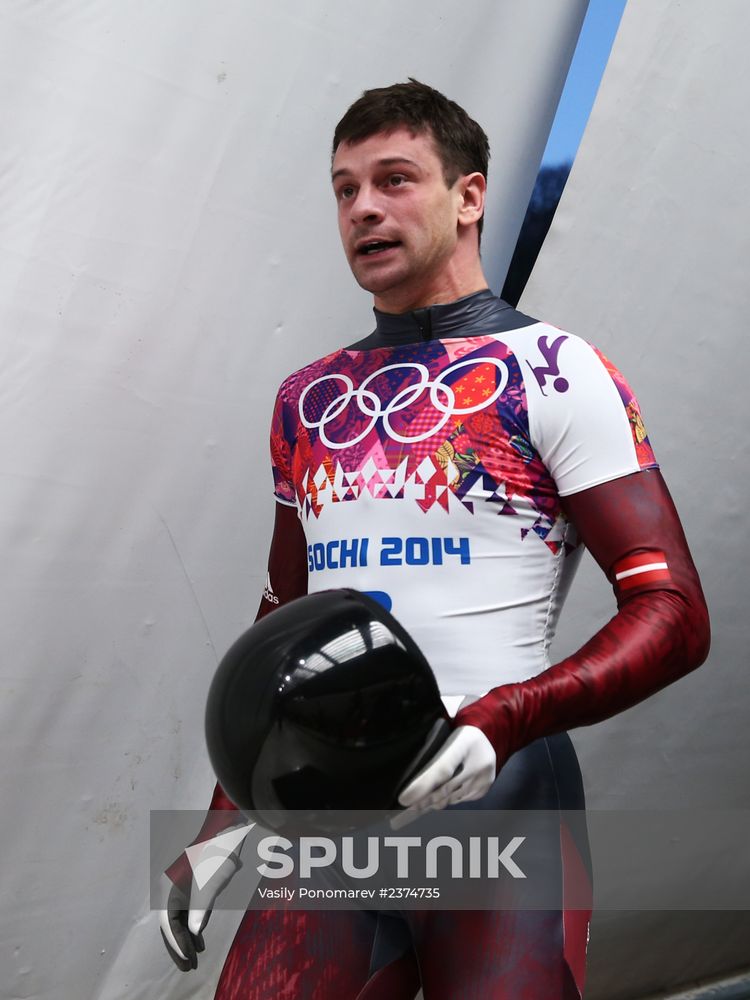 2014 Winter Olympics. Skeleton. Men. Day Two