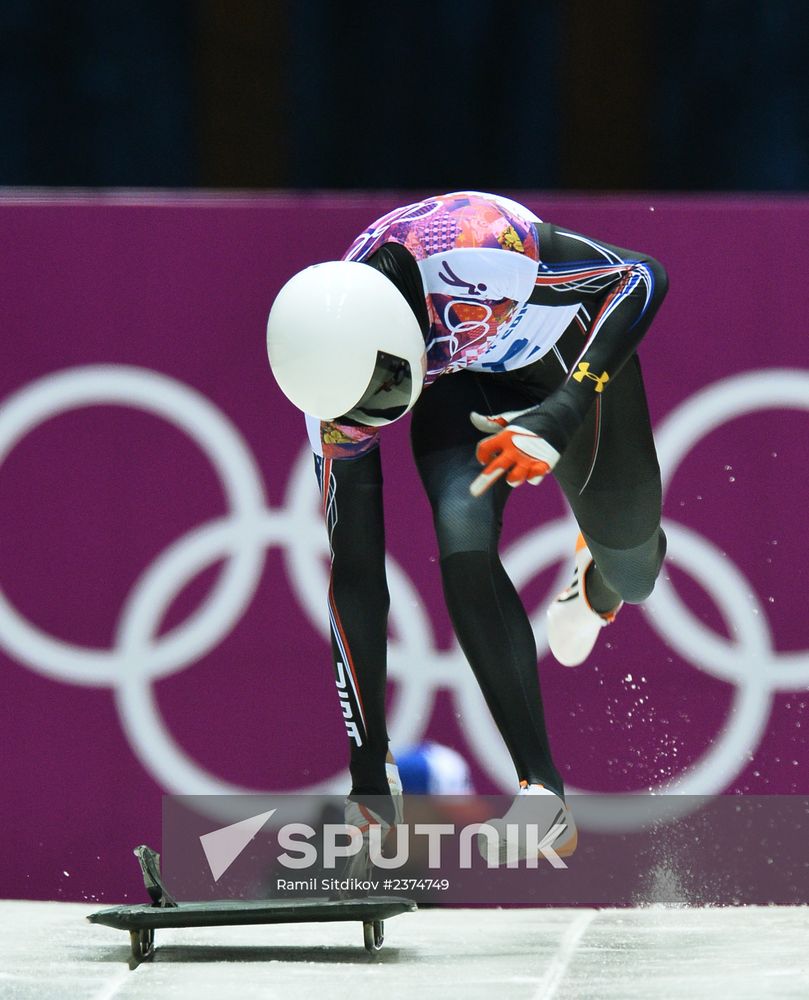 2014 Winter Olympics. Skeleton. Men. Day Two