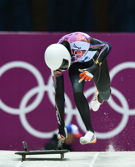 2014 Winter Olympics. Skeleton. Men. Day Two