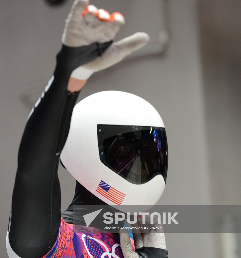 2014 Winter Olympics. Skeleton. Men. Day Two