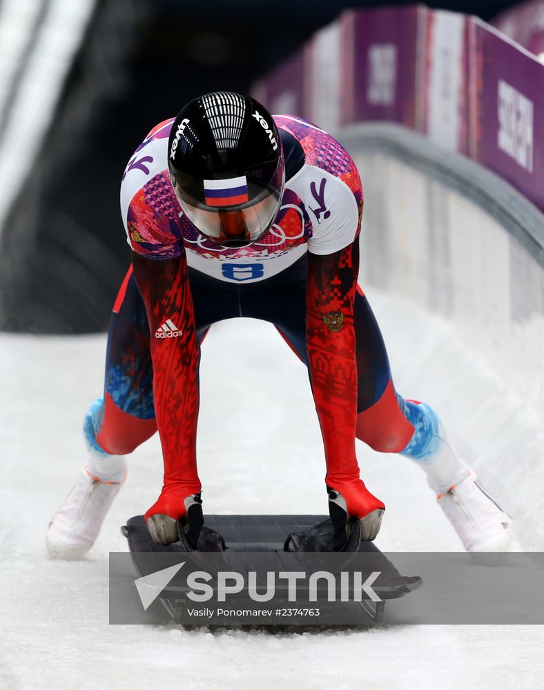 2014 Winter Olympics. Skeleton. Men. Day Two
