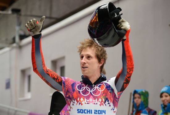 2014 Winter Olympics. Skeleton. Men. Day Two