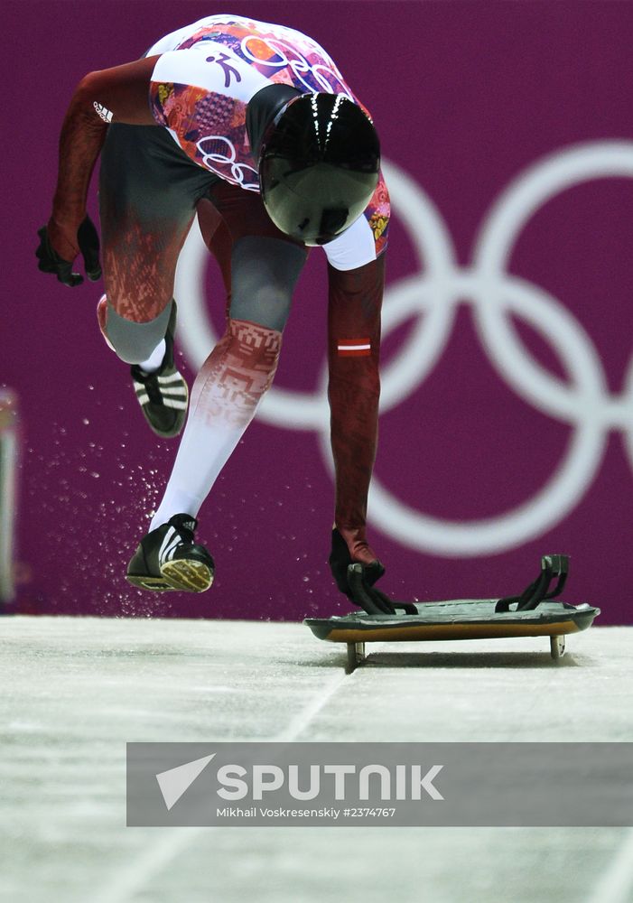 2014 Winter Olympics. Skeleton. Men. Day Two