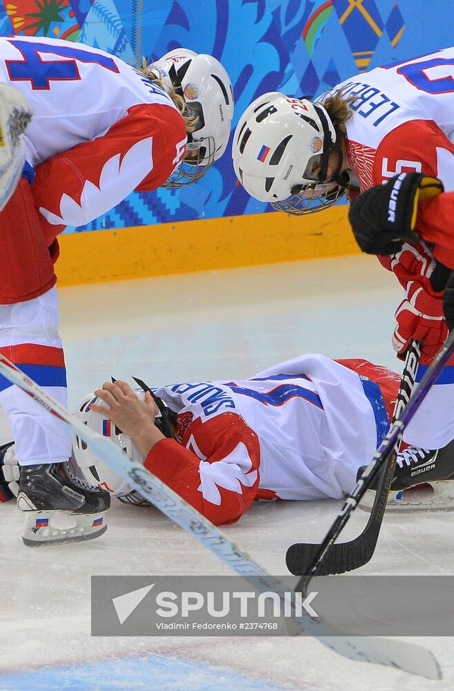 2014 Winter Olympics. Ice hockey. Women. Switzerland vs. Russia