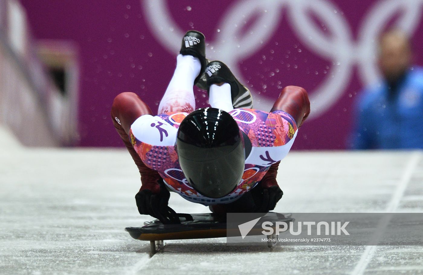 2014 Winter Olympics. Skeleton. Men. Day Two