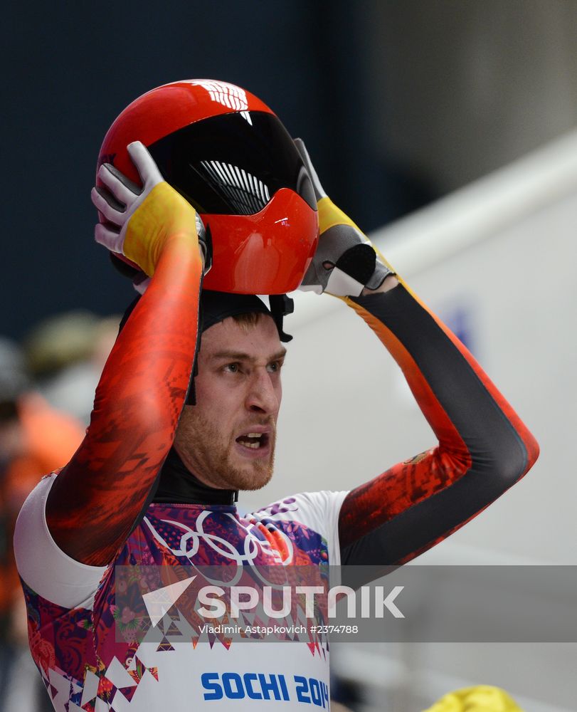 2014 Winter Olympics. Skeleton. Men. Day Two