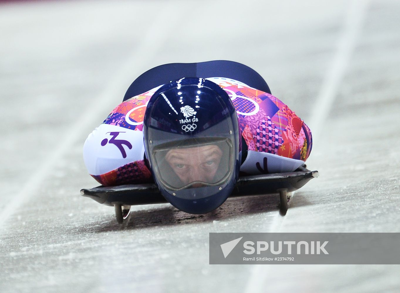 2014 Winter Olympics. Skeleton. Men. Day Two