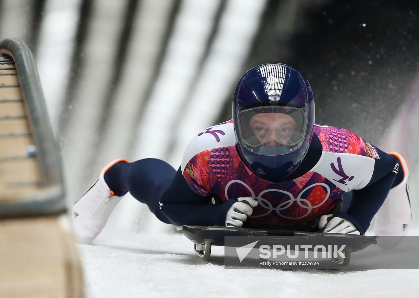 2014 Winter Olympics. Skeleton. Men. Day Two