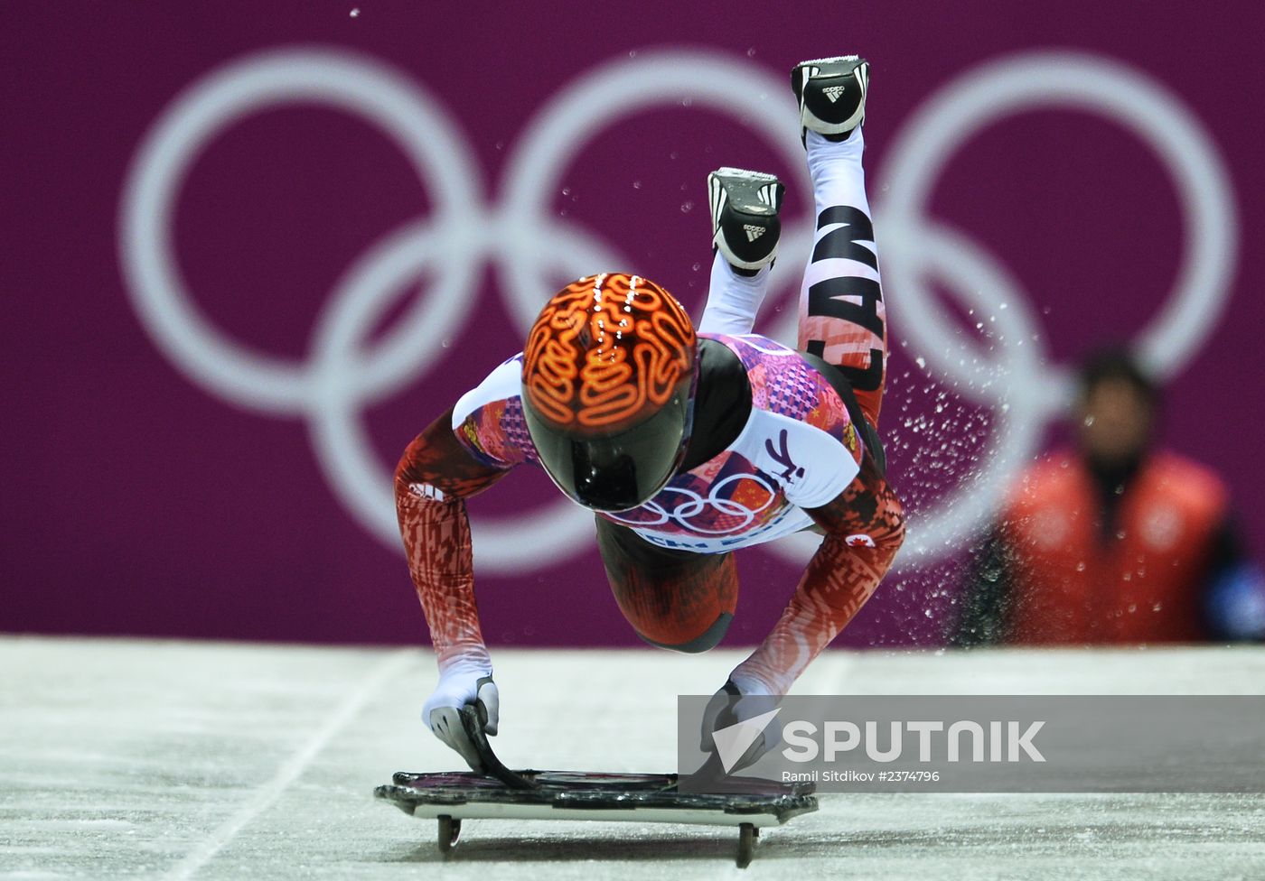 2014 Winter Olympics. Skeleton. Men. Day Two