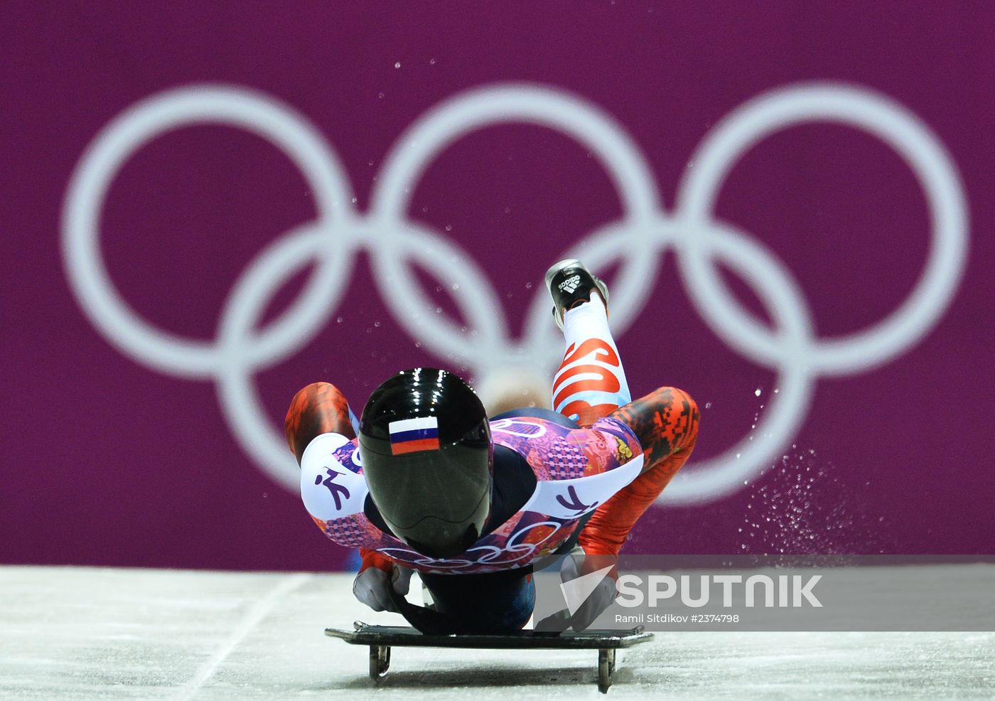 2014 Winter Olympics. Skeleton. Men. Day Two