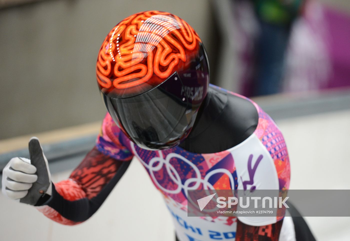 2014 Winter Olympics. Skeleton. Men. Day Two