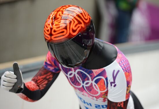 2014 Winter Olympics. Skeleton. Men. Day Two