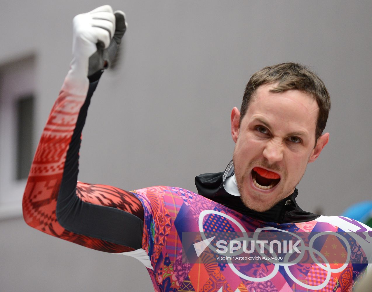 2014 Winter Olympics. Skeleton. Men. Day Two