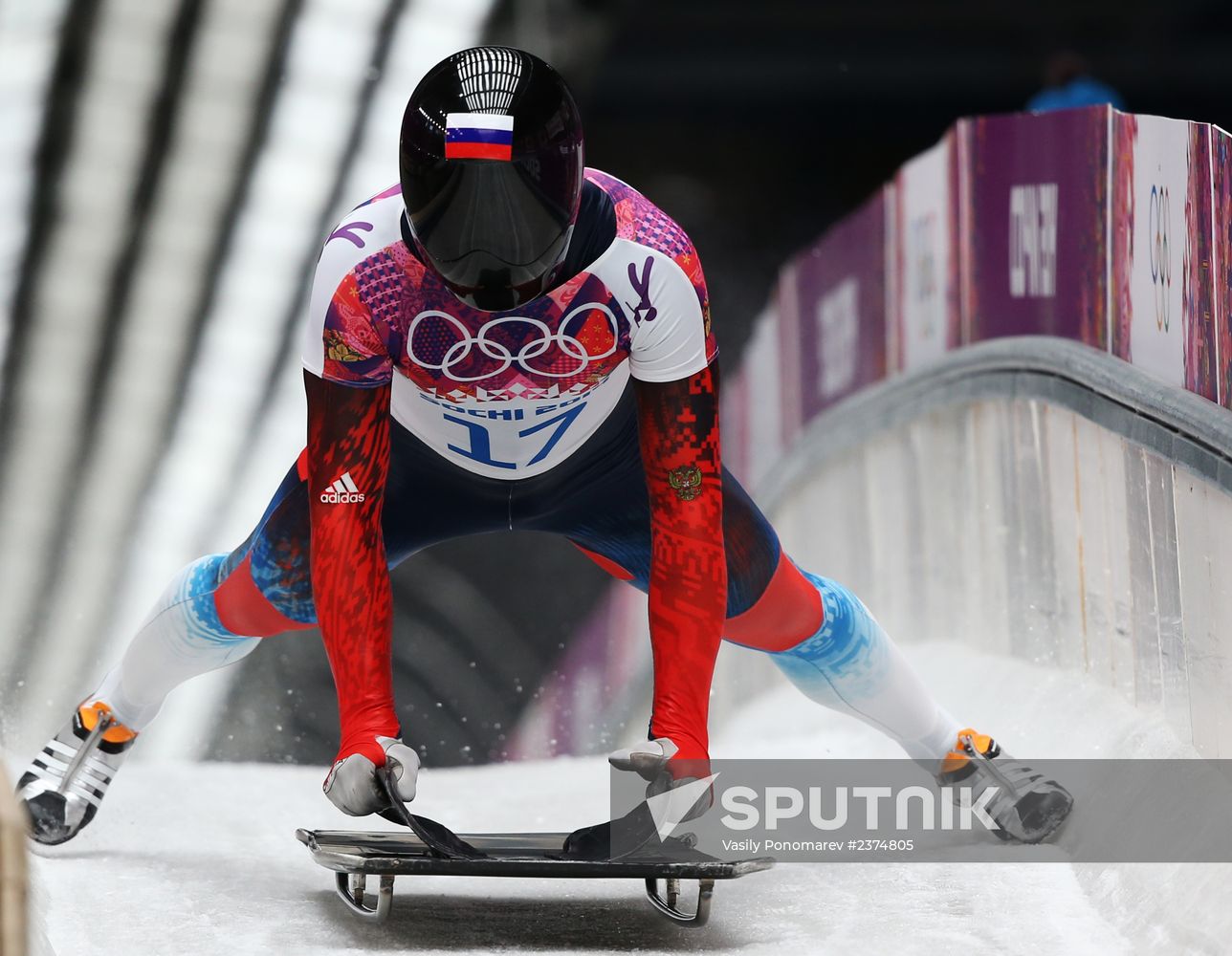 2014 Winter Olympics. Skeleton. Men. Day Two