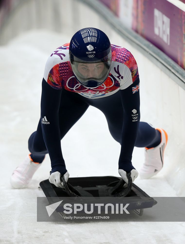 2014 Winter Olympics. Skeleton. Men. Day Two