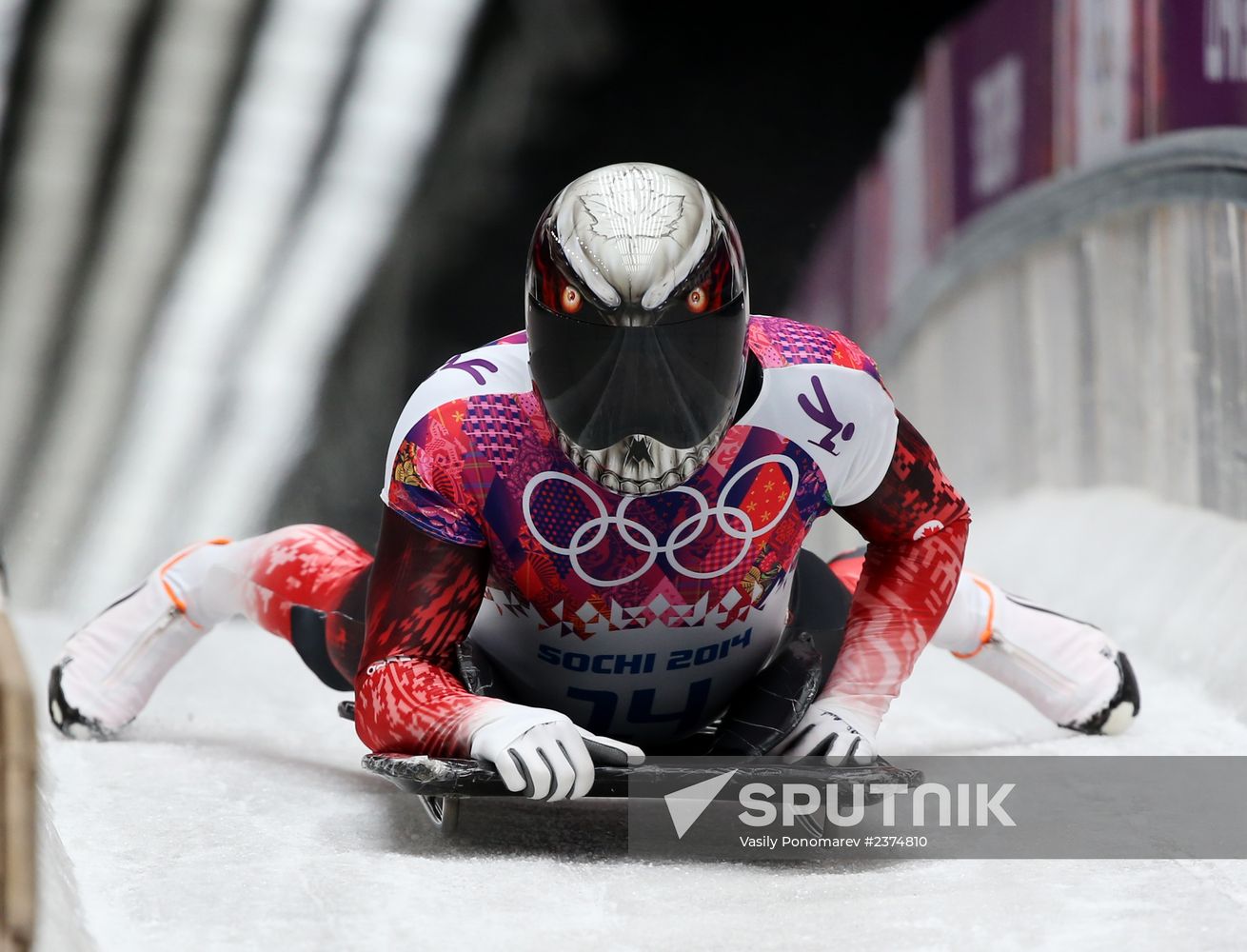 2014 Winter Olympics. Skeleton. Men. Day Two