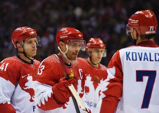 2014 Winter Olympics. Ice hockey. Men. USA vs. Russia