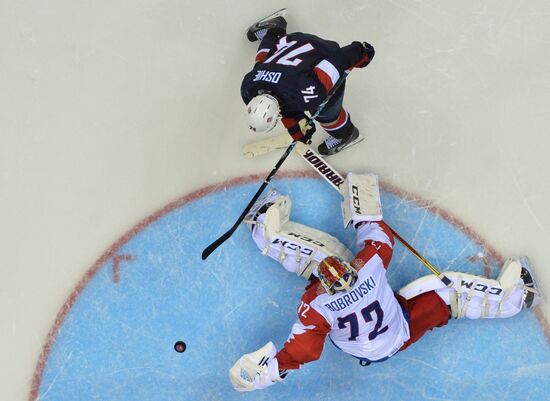 2014 Winter Olympics. Ice hockey. Men. USA vs. Russia