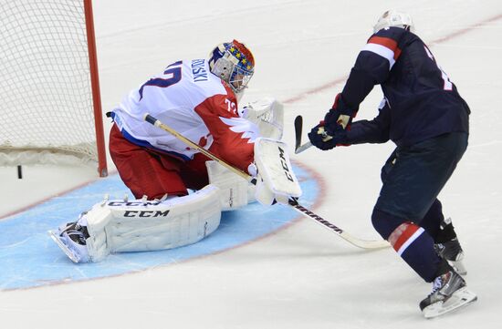 2014 Winter Olympics. Ice hockey. Men. USA vs. Russia
