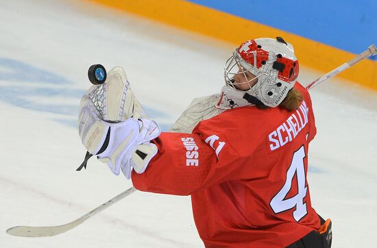 2014 Winter Olympics. Ice hockey. Women. Switzerland vs. Russia