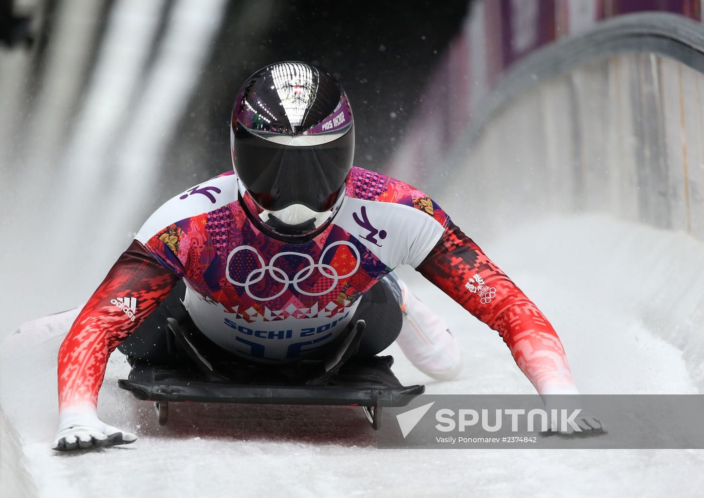 2014 Winter Olympics. Skeleton. Men. Day Two