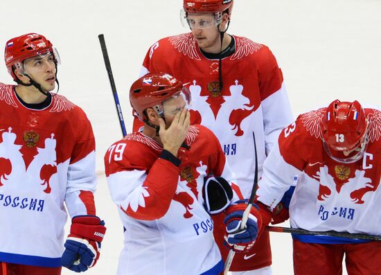2014 Winter Olympics. Ice hockey. Men. USA vs. Russia