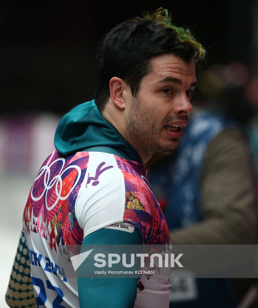 2014 Winter Olympics. Skeleton. Men. Day Two