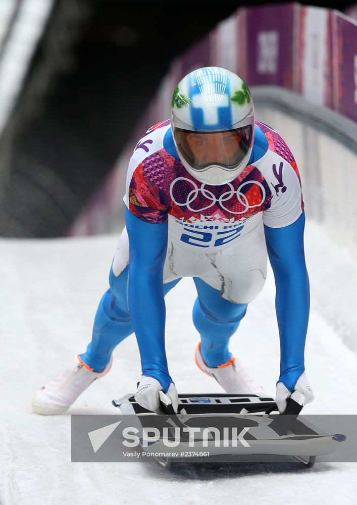 2014 Winter Olympics. Skeleton. Men. Day Two