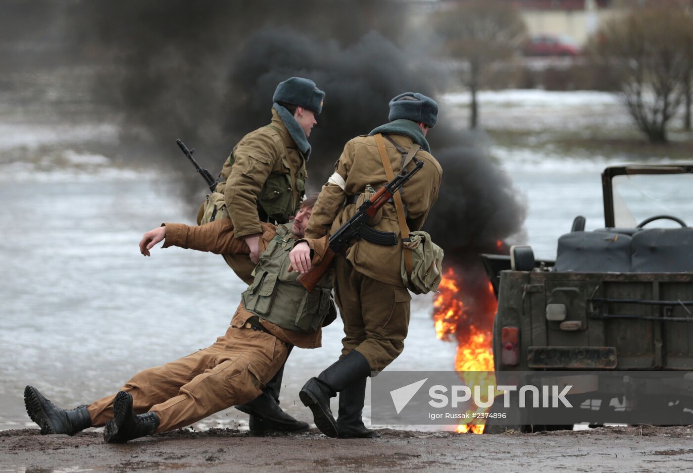 Historical reenactment of Afghan War battle takes place in St. Petersburg