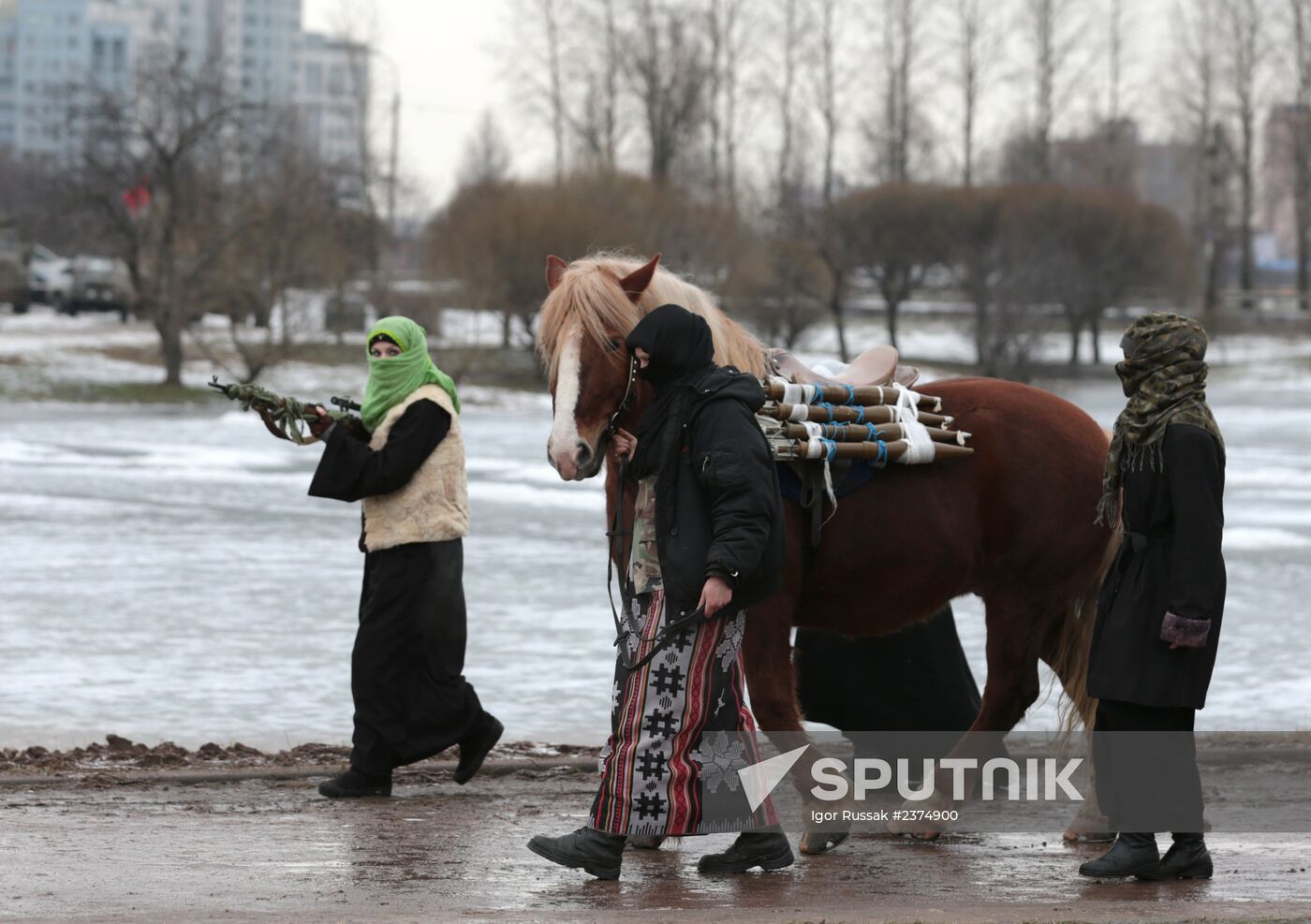 Historical reenactment of Afghan War battle takes place in St. Petersburg