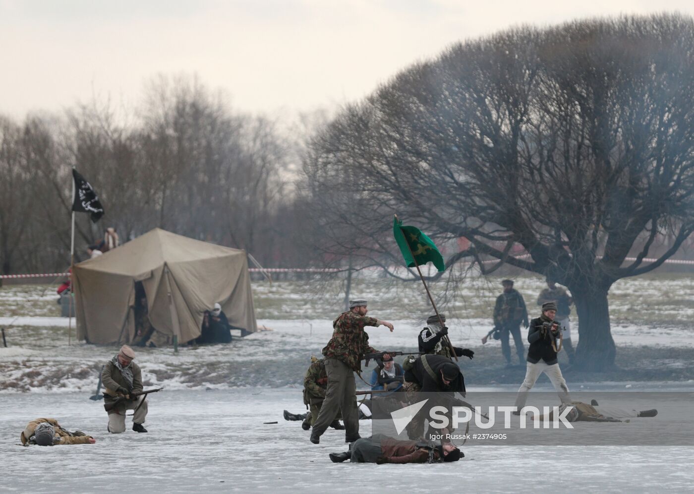 Historical reenactment of Afghan War battle takes place in St. Petersburg