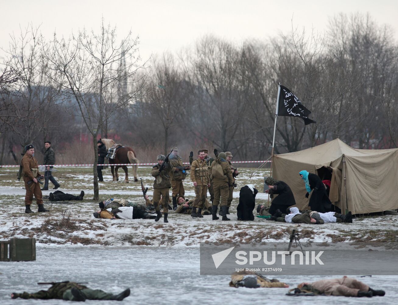 Historical reenactment of Afghan War battle takes place in St. Petersburg