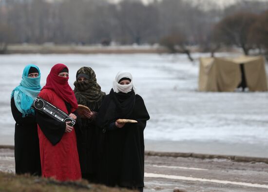 Historical reenactment of Afghan War battle takes place in St. Petersburg