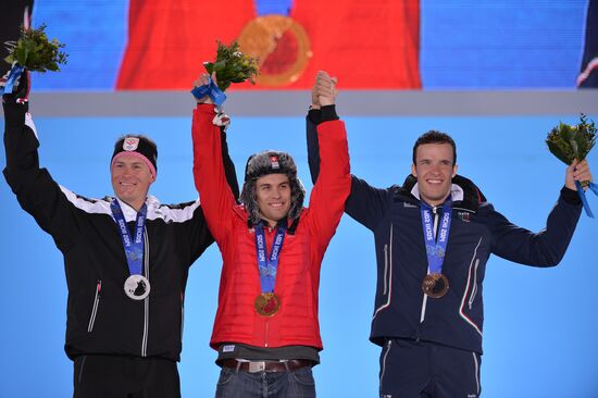 2014 Winter Olympics. Medal ceremony. Day Eight