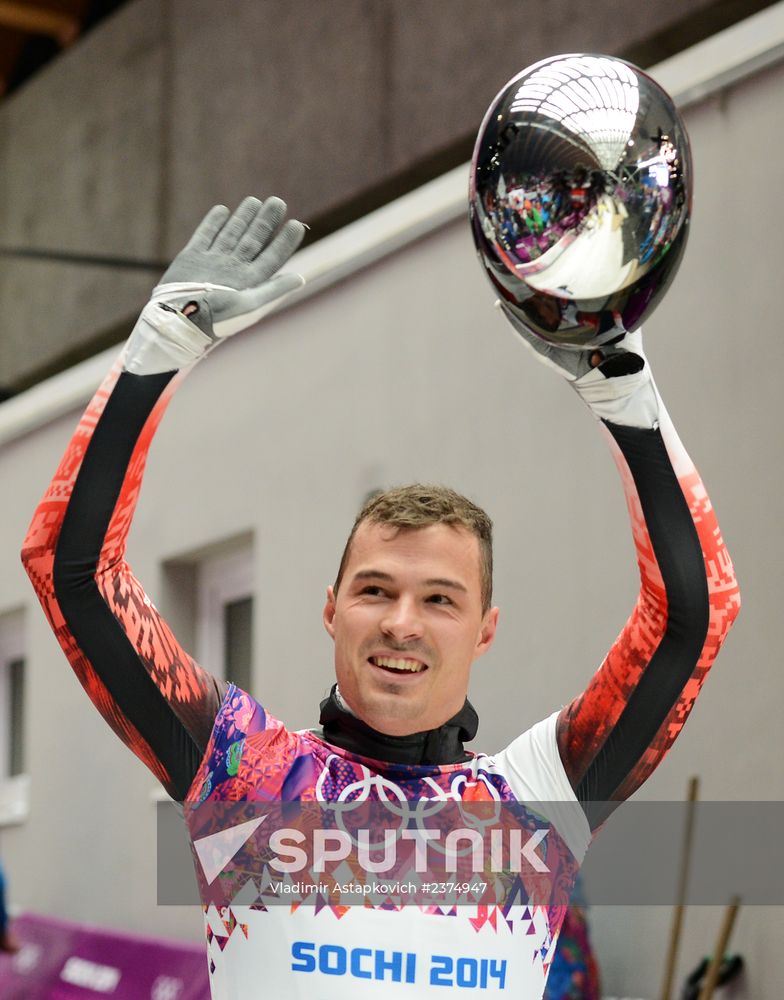 2014 Winter Olympics. Skeleton. Men. Day Two