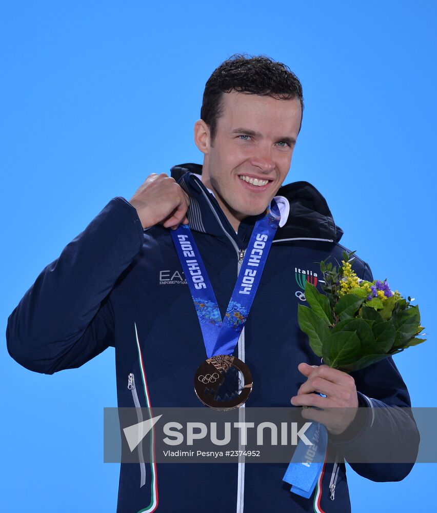 2014 Winter Olympics. Medal ceremony. Day Eight