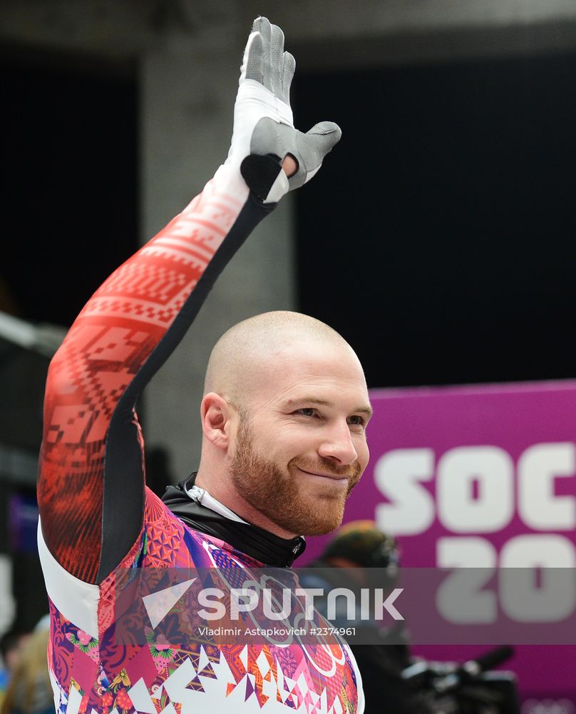 2014 Winter Olympics. Skeleton. Men. Day Two