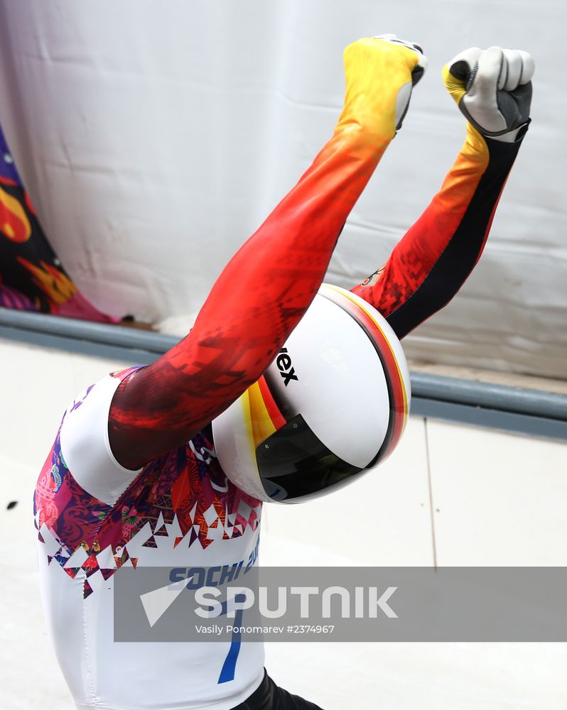 2014 Winter Olympics. Skeleton. Men. Day Two