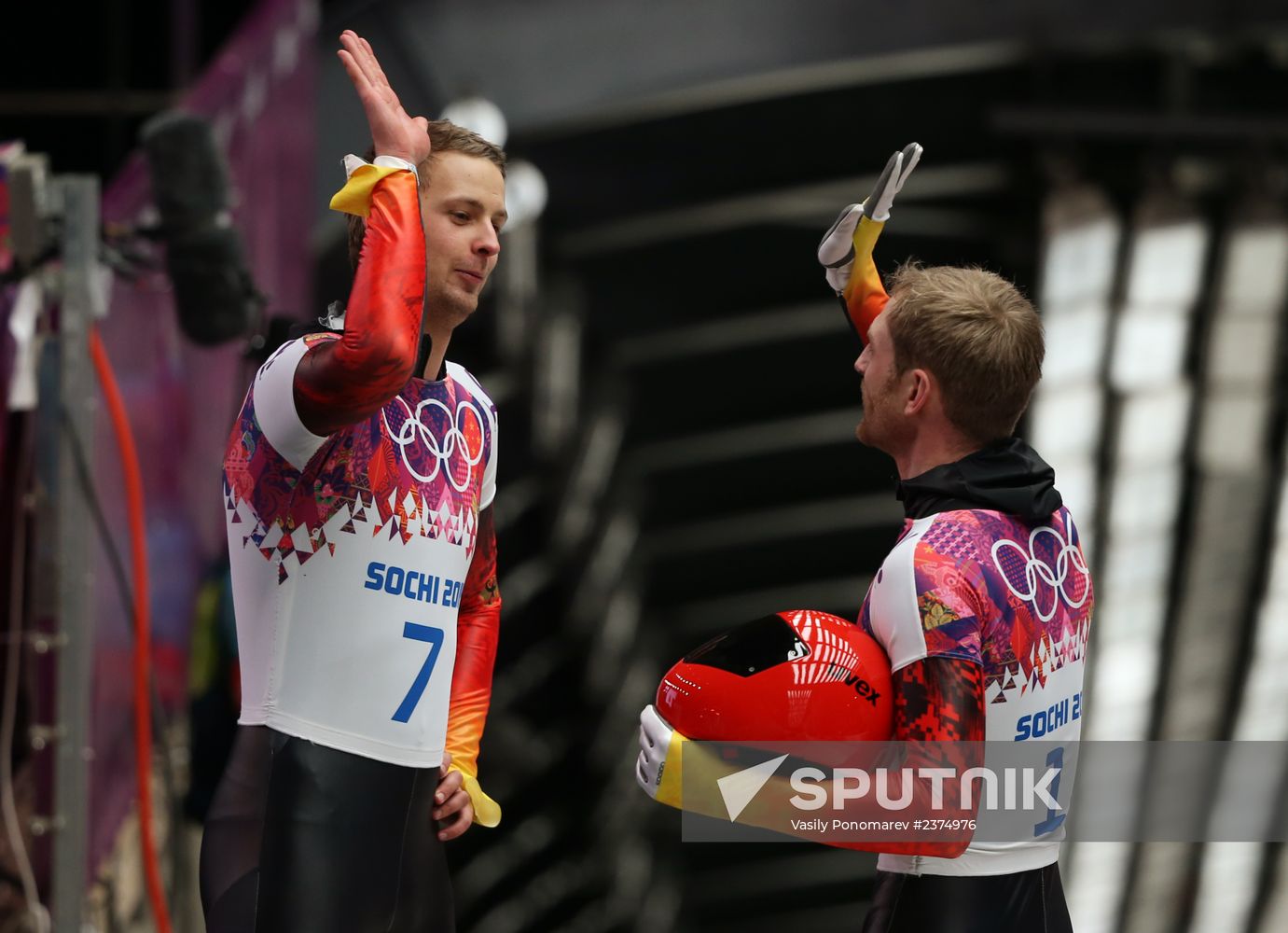 2014 Winter Olympics. Skeleton. Men. Day Two