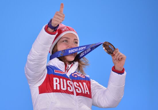 2014 Winter Olympics. Medal ceremony. Day Eight