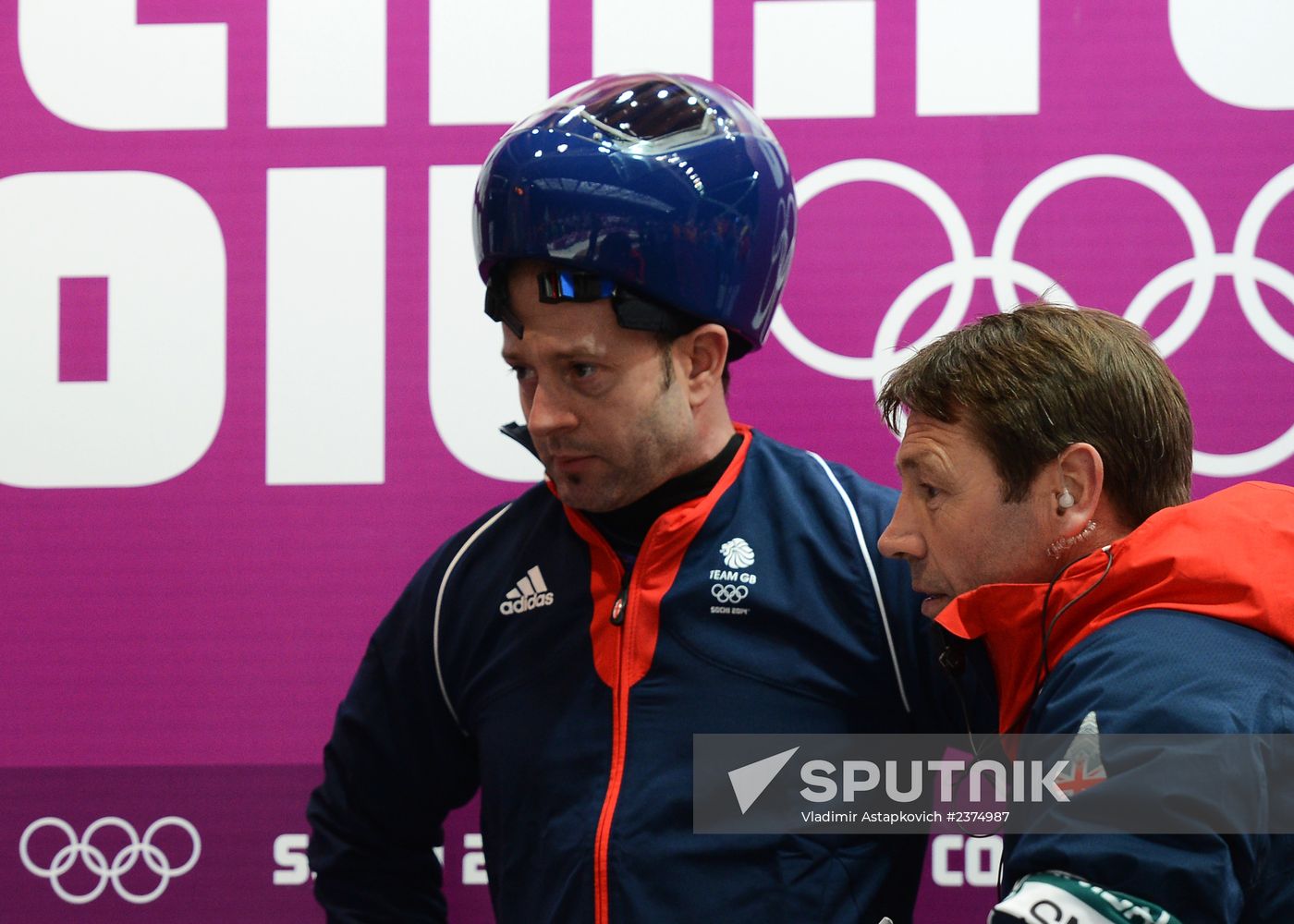 2014 Winter Olympics. Skeleton. Men. Day Two