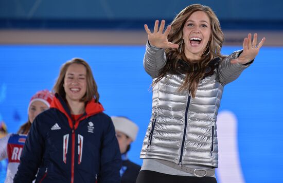 2014 Winter Olympics. Medal ceremony. Day Eight