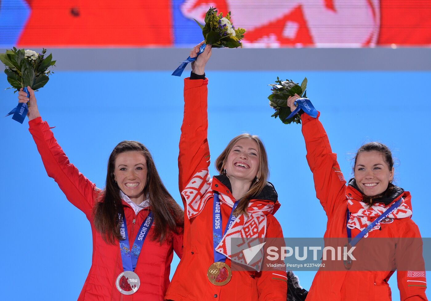 2014 Winter Olympics. Awards ceremony. Day Eight