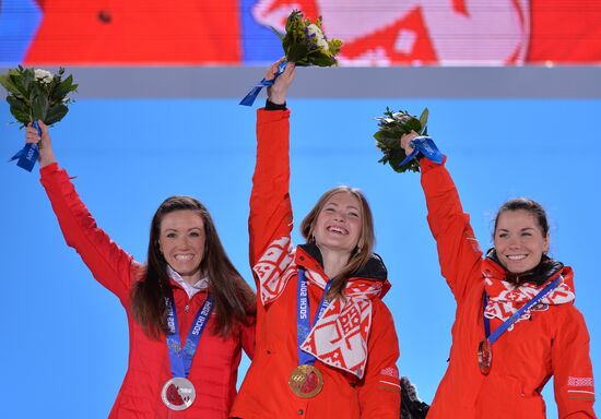 2014 Winter Olympics. Awards ceremony. Day Eight