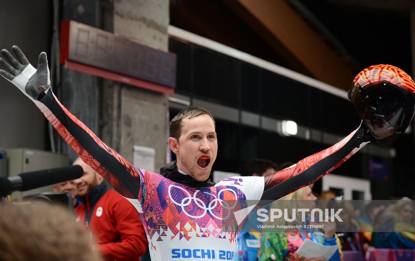 2014 Winter Olympics. Skeleton. Men. Day Two