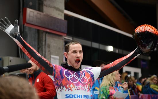 2014 Winter Olympics. Skeleton. Men. Day Two