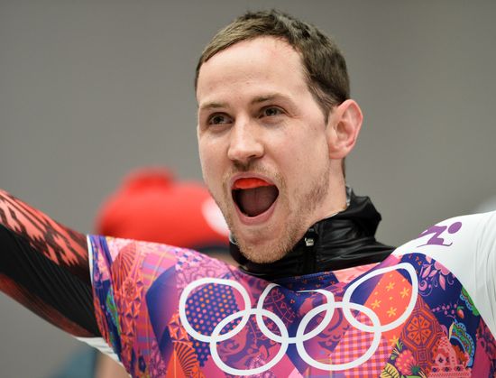 2014 Winter Olympics. Skeleton. Men. Day Two