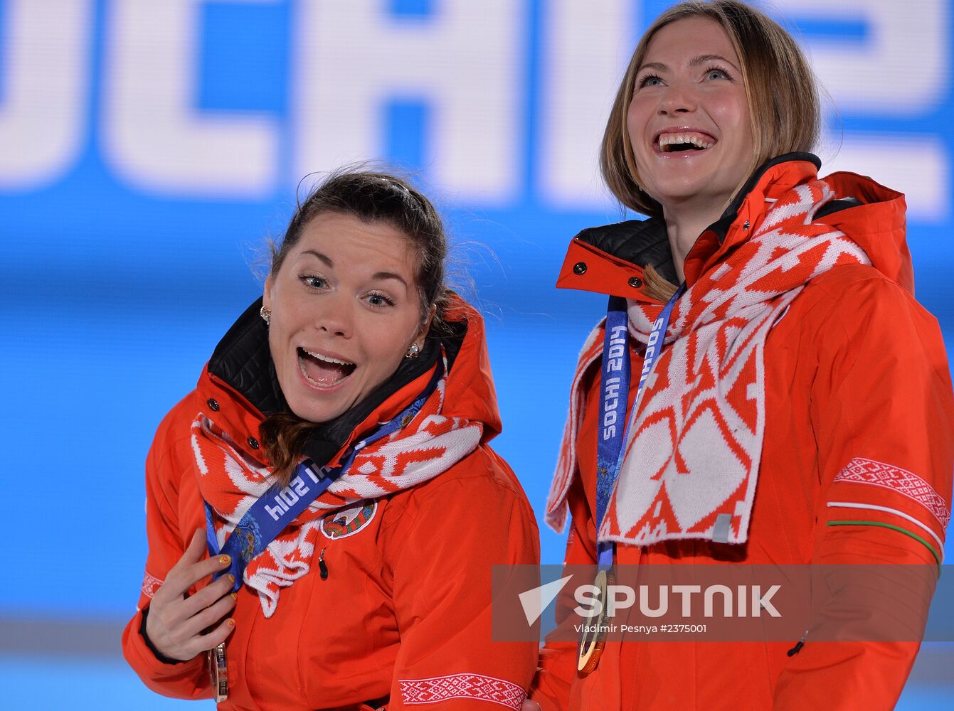 2014 Winter Olympics. Awards ceremony. Day Eight