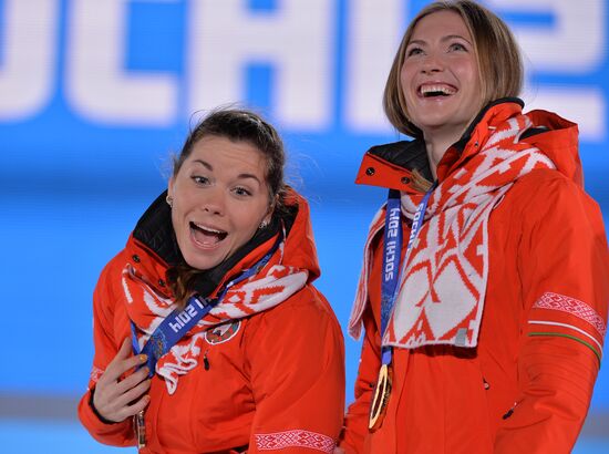 2014 Winter Olympics. Awards ceremony. Day Eight